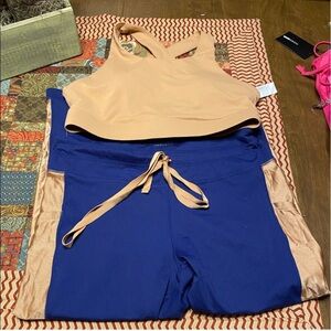 Fabletics Blue Powerhold Leggings